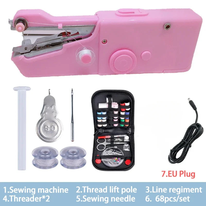 Portable Handheld Mini Electric Sewing Machine – DIY & Crafts