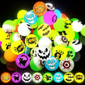 Halloween Luminous Bouncy Ball Pumpkin Witch Rubber Toys Kids