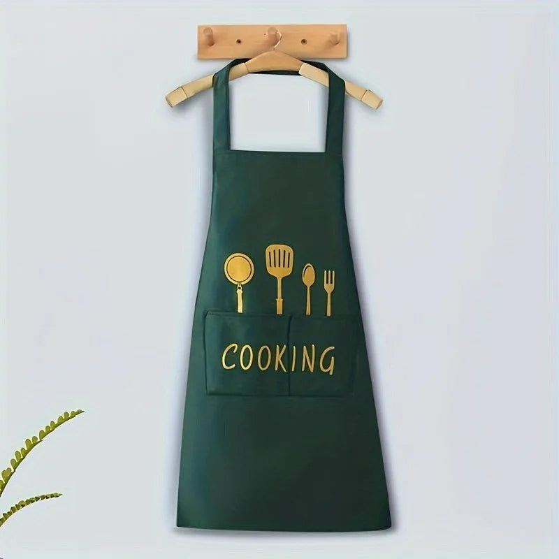 Versatile Durable PVC Cooking Apron Adjustable Kitchen Coffee Bar