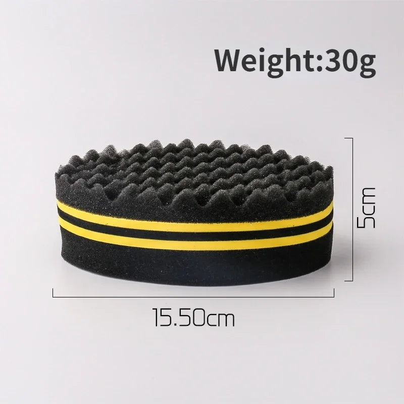 Double-Sided Twist Hair Sponge Brush for Afro & Coily Hair