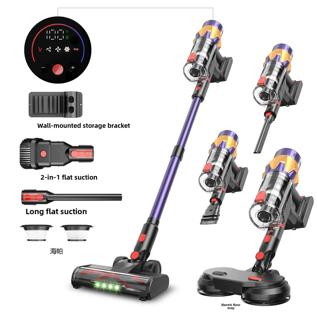 GUOHE 550W Cordless Vacuum & Mop | HEPA Pet Hair Cleaner