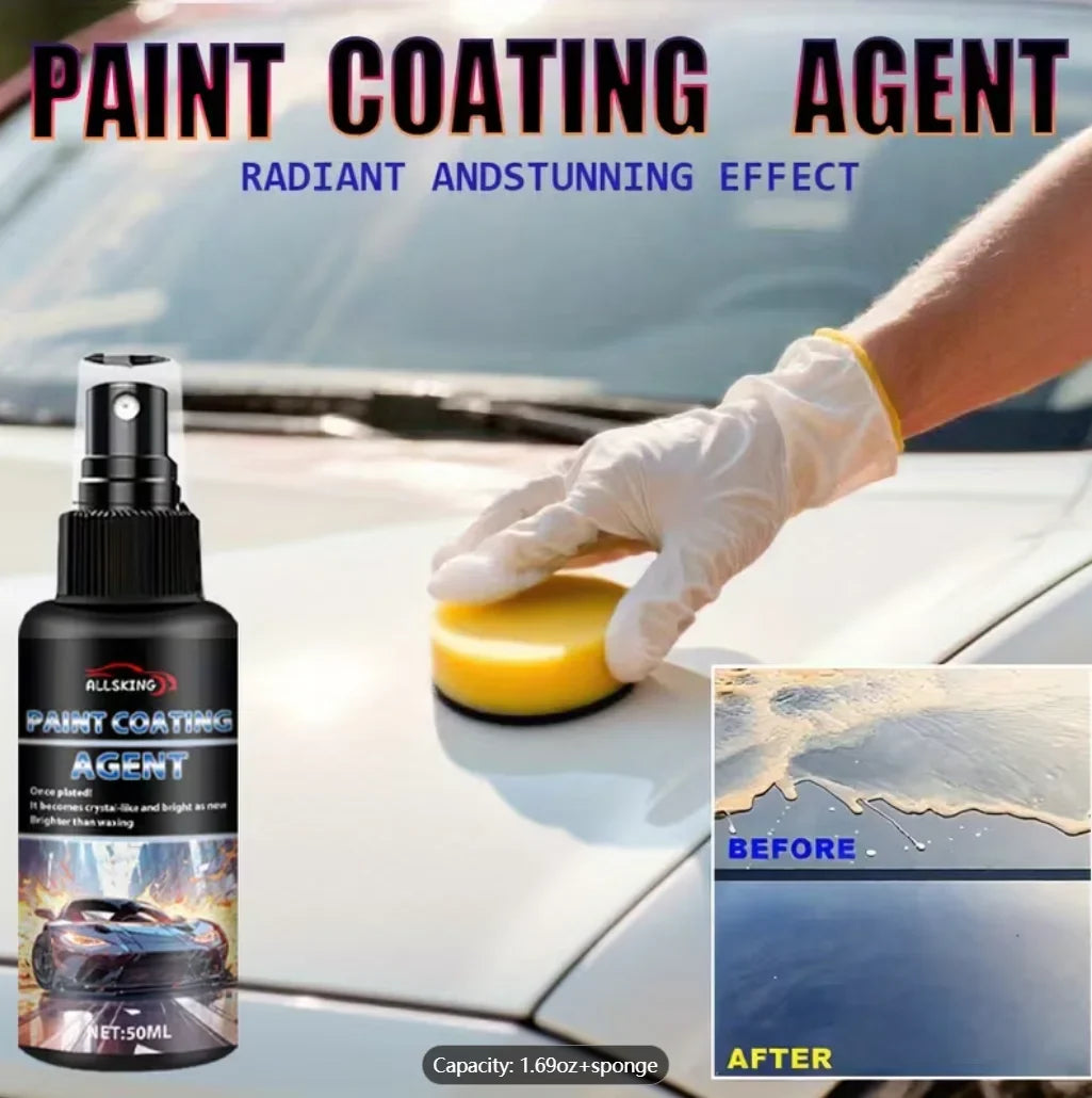 Ceramic Car Coating Spray 50ml – Hydrophobic UV Scratch Shield
