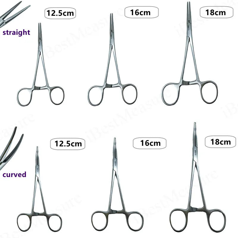 Stainless Steel Hemostatic Forceps Surgical Tool Hemostat Locking