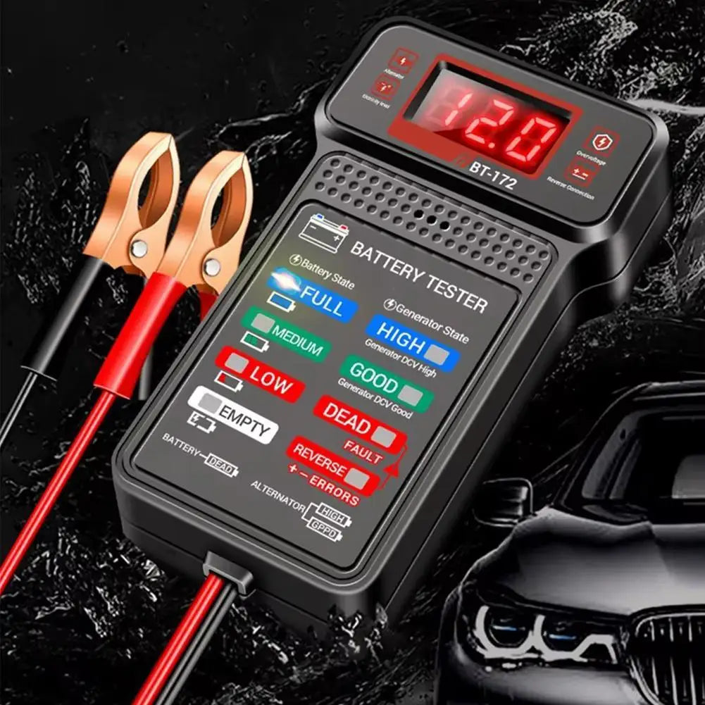 12V Car Battery Tester – Voltage, Capacity & CCA Diagnostic