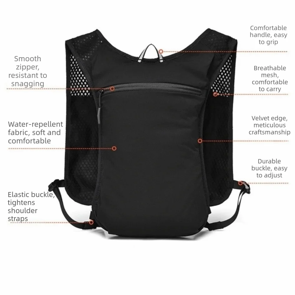 Reflective Running Hydration Vest – Ultra-Light Multi-Pocket