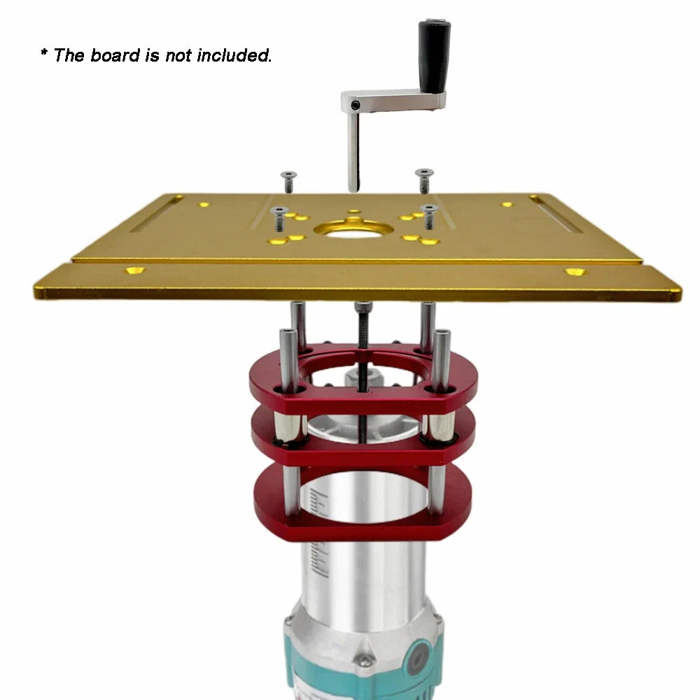 Aluminum Router Lift Table 51mm | 64-66mm Motor Woodworking