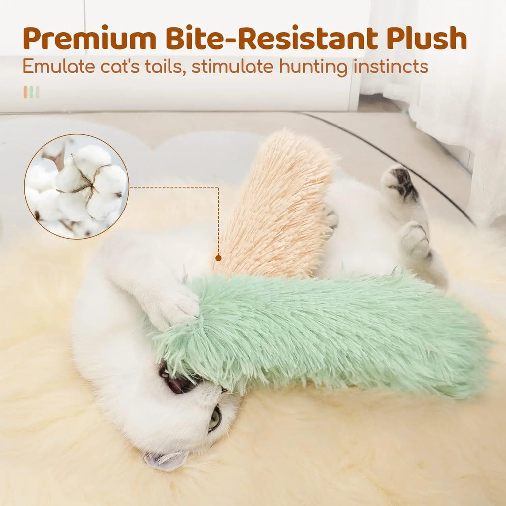 Cat Plush Kicker Toys 3-Pack with Organic Catnip | Kitten Pillows
