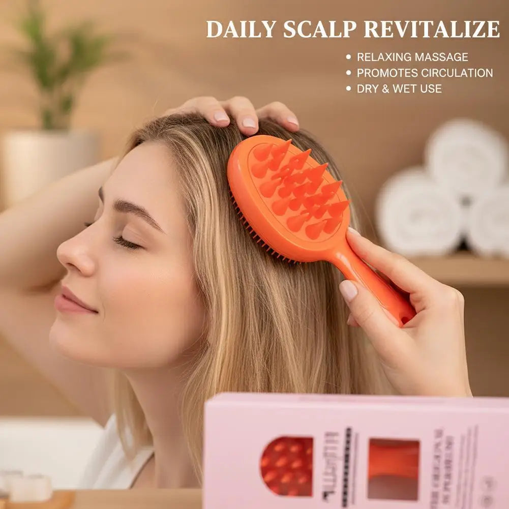 Double-Sided Scalp Massager & Detangling Hair Brush