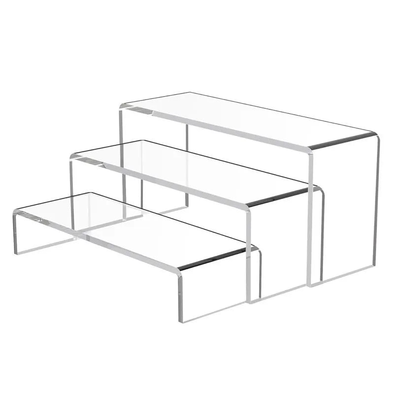 Acrylic U-Shaped Stackable Shelf | Figurine & Pastry Organizer