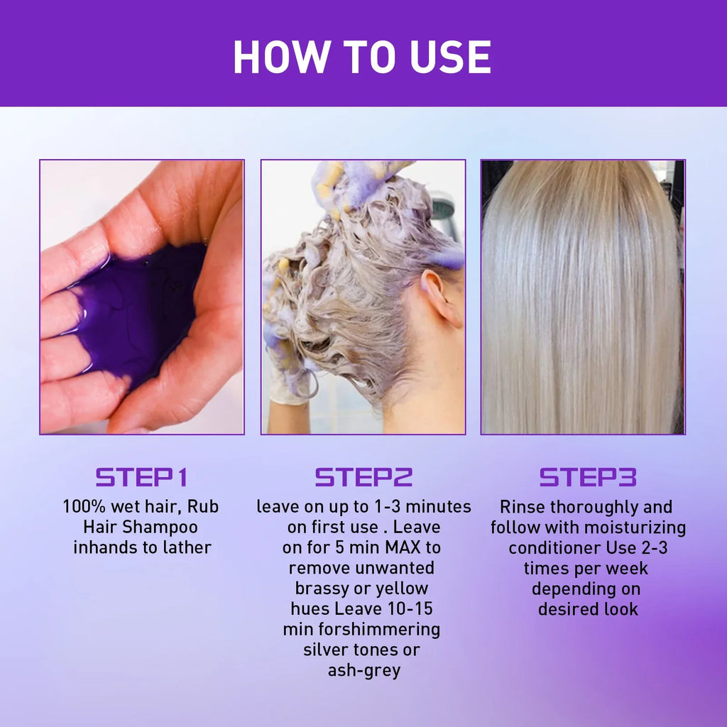 Purple Toning Shampoo – Tone Blonde, Gray & Bleached Hair