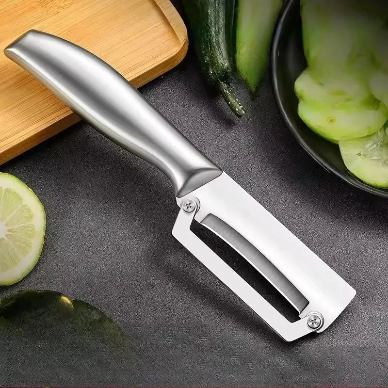 Stainless Steel Sugarcane Knife & Fruit Peeler | Kitchen Tool
