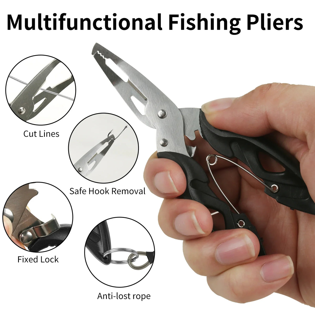 Fishing Pliers & Gripper Set – Multi-Function Hook Remover