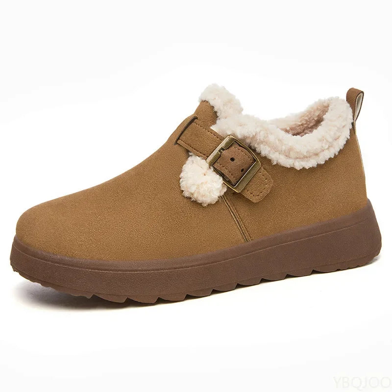 Women's Winter Plush Cotton Ankle Boots | Cozy Slip-On