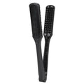 V-Shape Boar Bristle Hair Straightening & Curling Brush