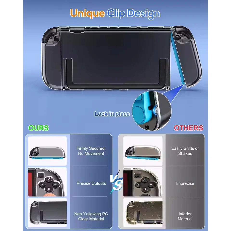 Nintendo Switch 2 Clear Protective Case Cover Shell (2025)