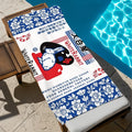 Cute Rabbit Quick-Dry Beach Towel | Soft Microfiber Pool Towel