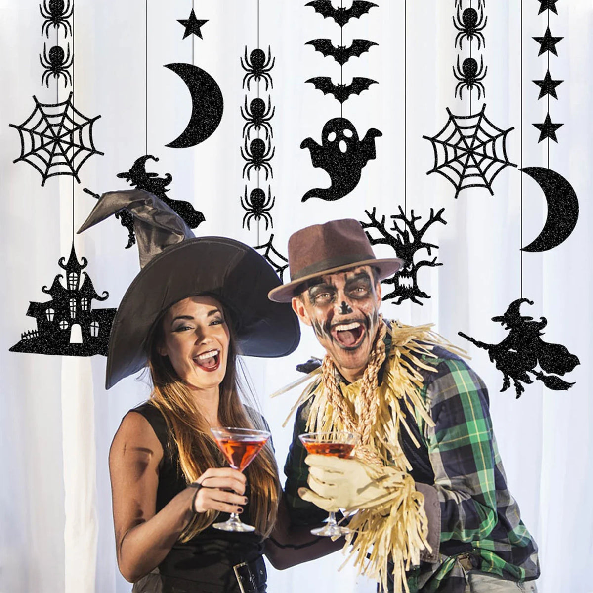 6-Piece Halloween Hanging Ceiling Decorations – Spooky Party Décor