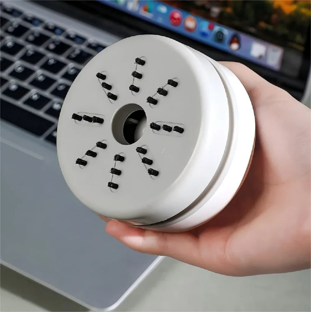 HOMEFISH Mini Desktop Vacuum Cleaner USB Rechargeable + Brush