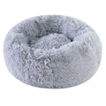Plush Donut Round Pet Bed for Cats & Small Dogs | Washable