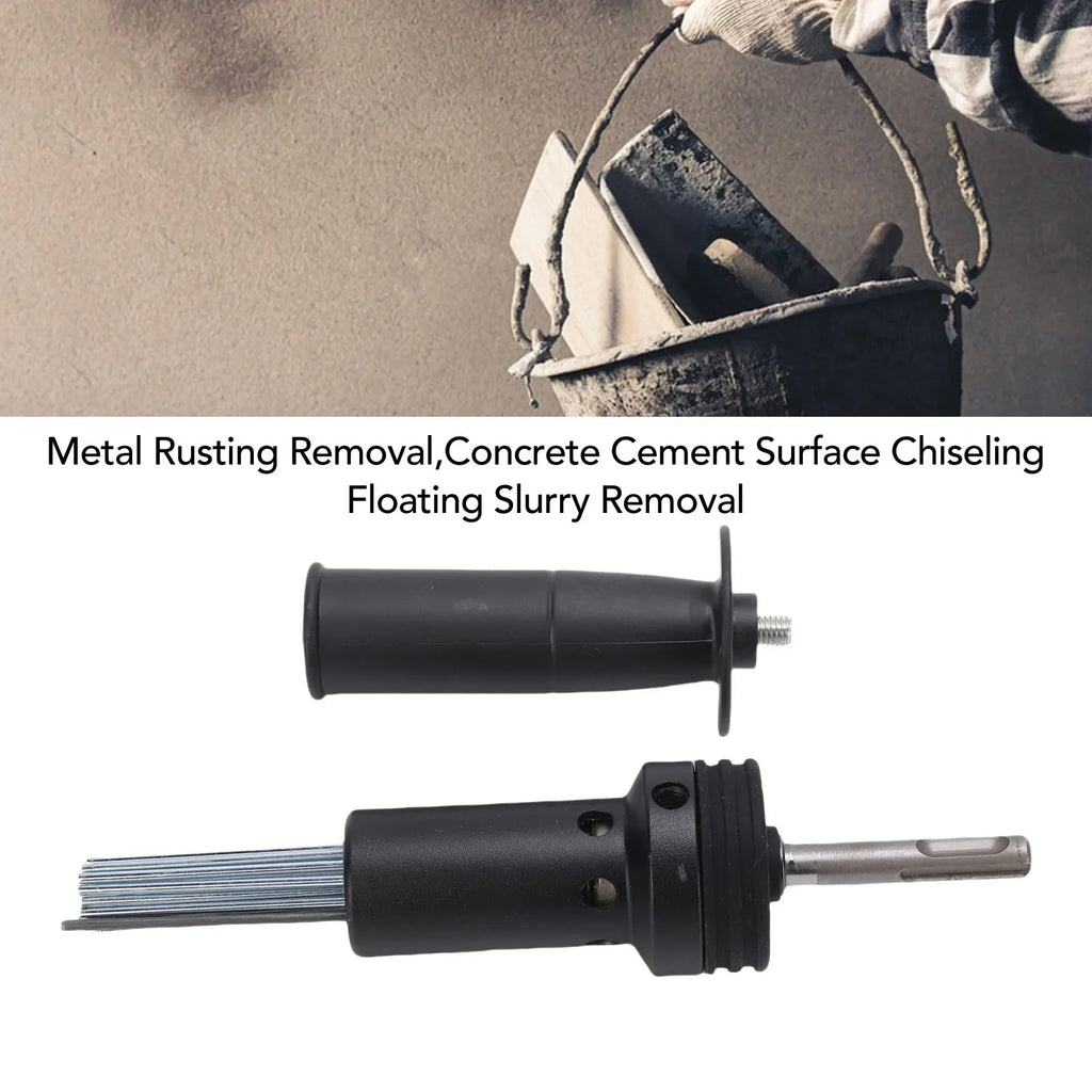 Electric Hammer Needle Scaler Attachment Round Shank 2 Pit Slot