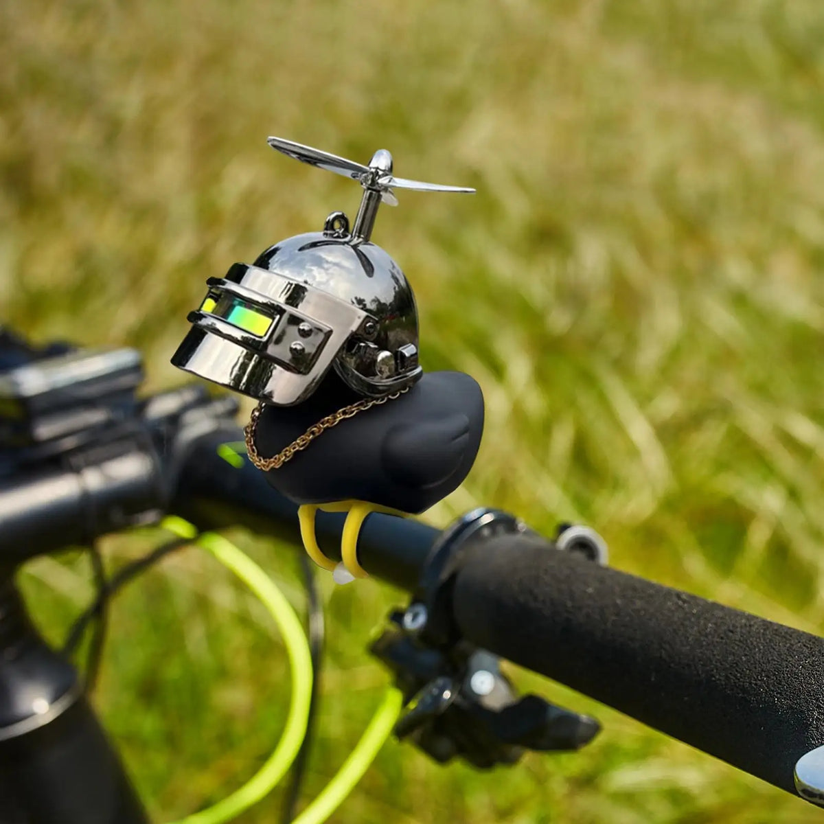 Duck Car Ornaments Cute Yellow Bicycle Accessories Squeeze Horns