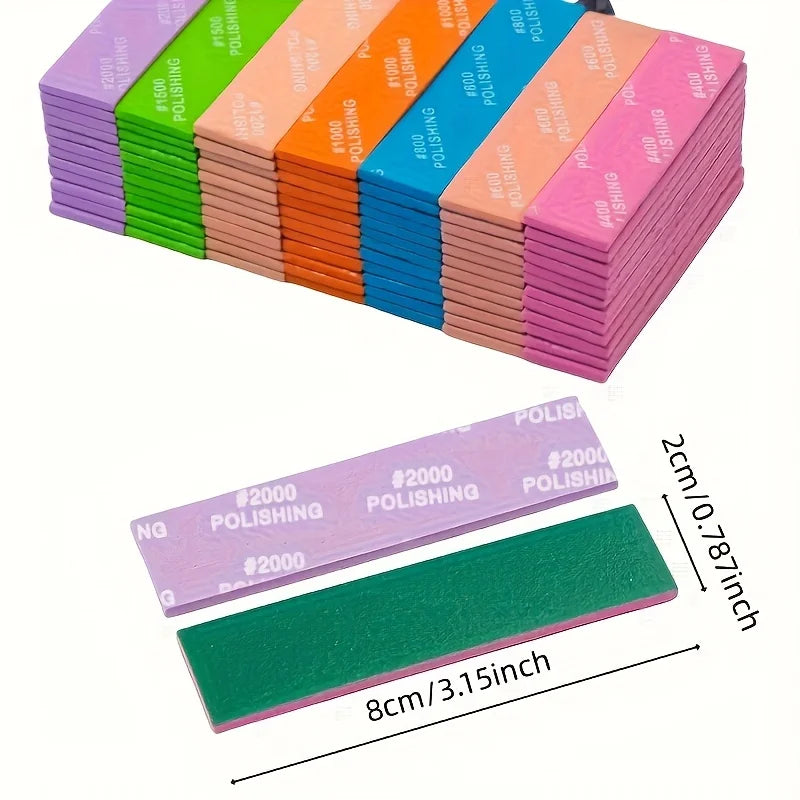 9-Piece Wet Dry Silicon Carbide Sandpaper Sponge Heavy Duty 400 2000