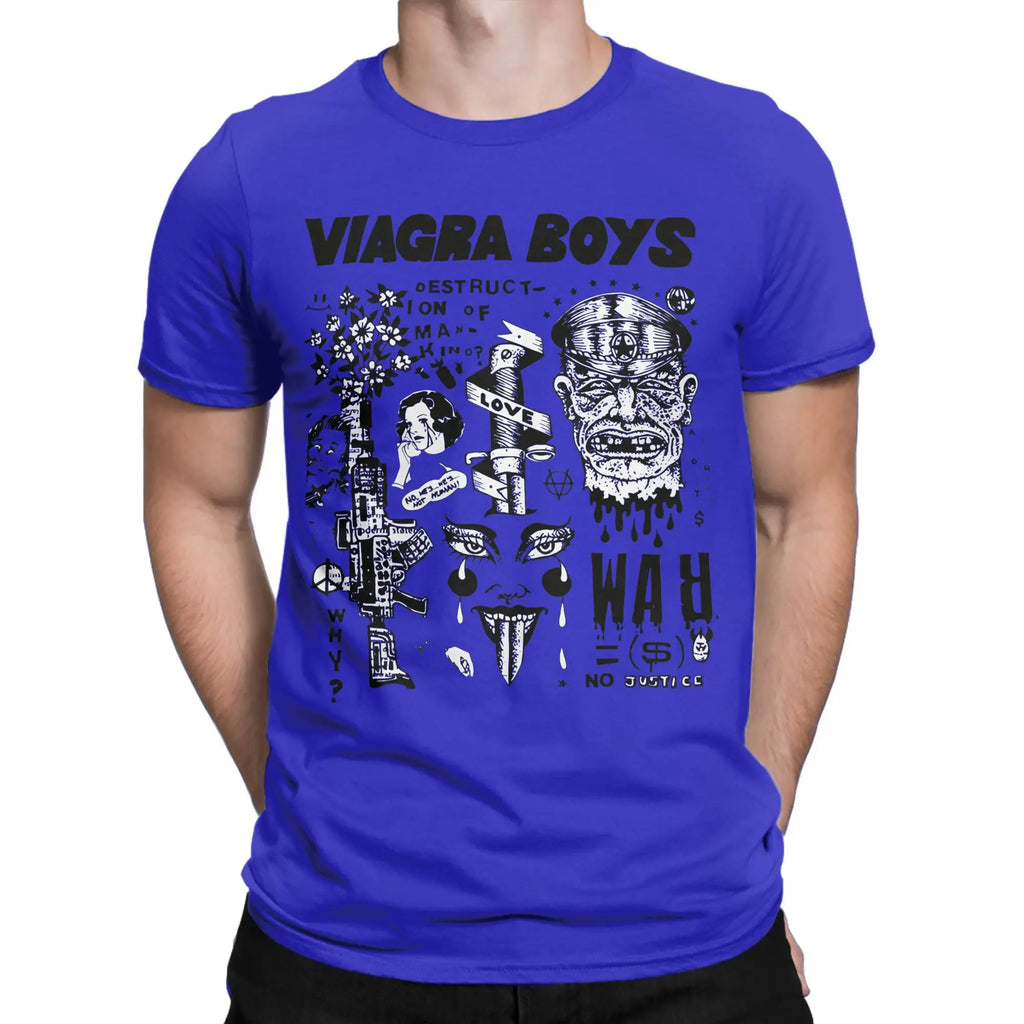 Viagra Boys Band Vintage Cotton T-Shirt | Men's Graphic Tee