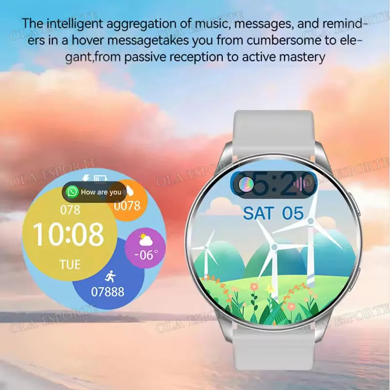 Smart Watch Full Touch Screen Call Message Reminder Music Control