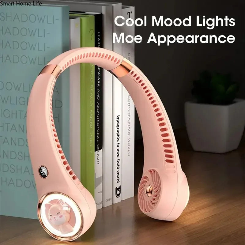 Bladeless Cat Neck Fan USB Rechargeable 2000mAh | NOCCLILI
