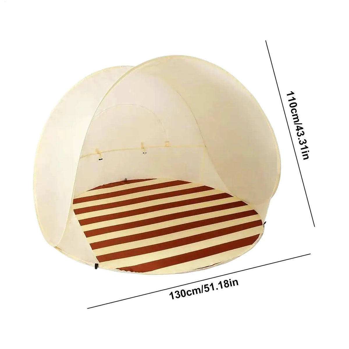 Beach Tent Sun Shelter UPF 50+ Pop-Up Canopy for 3–4 People