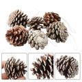 Fake Pine Cone Decorations 6pcs – DIY Christmas & Home Decor