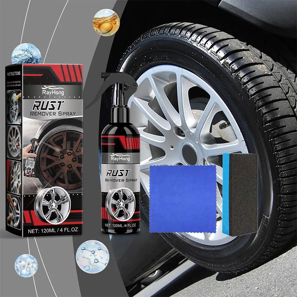 Rust Remover Spray for Car Wheels & Metal – 120ml Kit