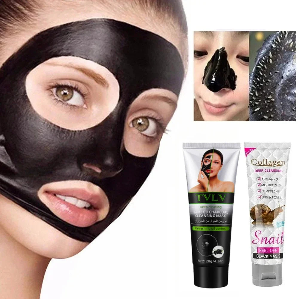 Snail Peel-Off Black Face Mask 120g – Deep Cleanse & Pores