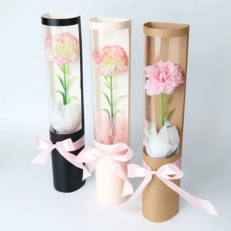 Flower Packaging Box Single Branch Rose Carnation Bouquet Florist