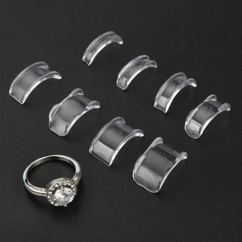 8-Size Silicone Ring Size Adjuster Set – Invisible Clear Resizer
