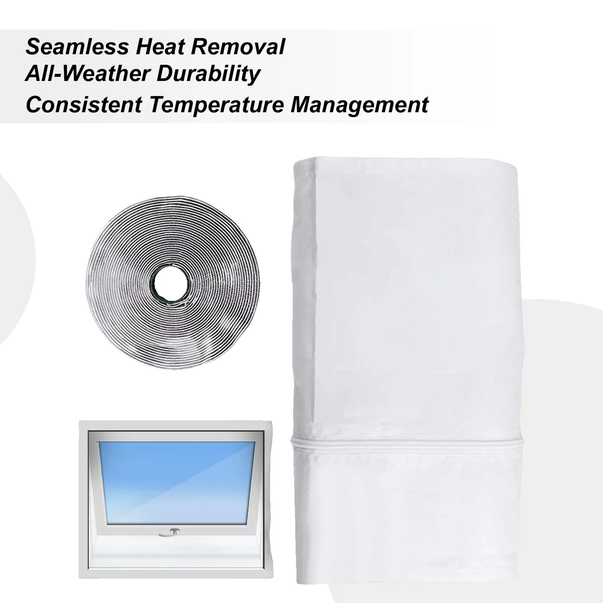 Portable AC Window Seal Kit – Casement Vent Insulation Accessory