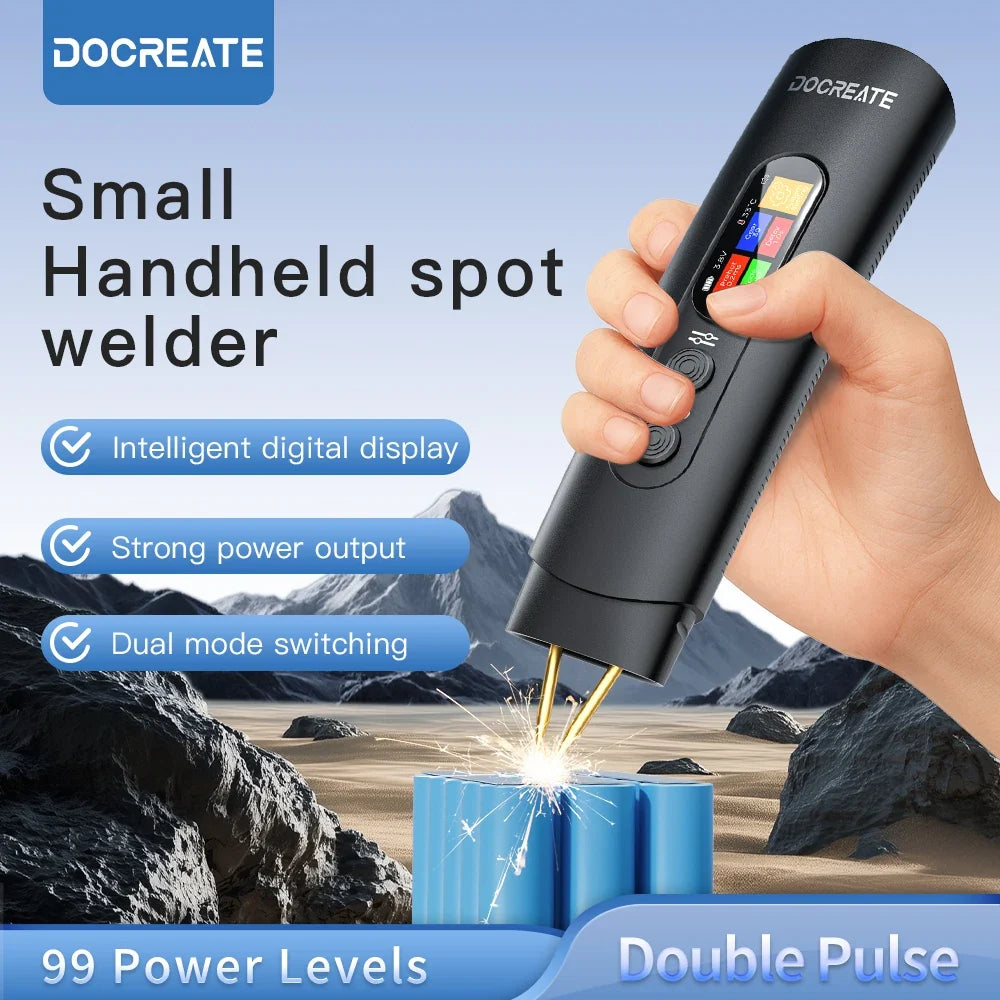 HU-10B Handheld Spot Welder 3360W 800A 1 4 Screen Auto Manual Dual