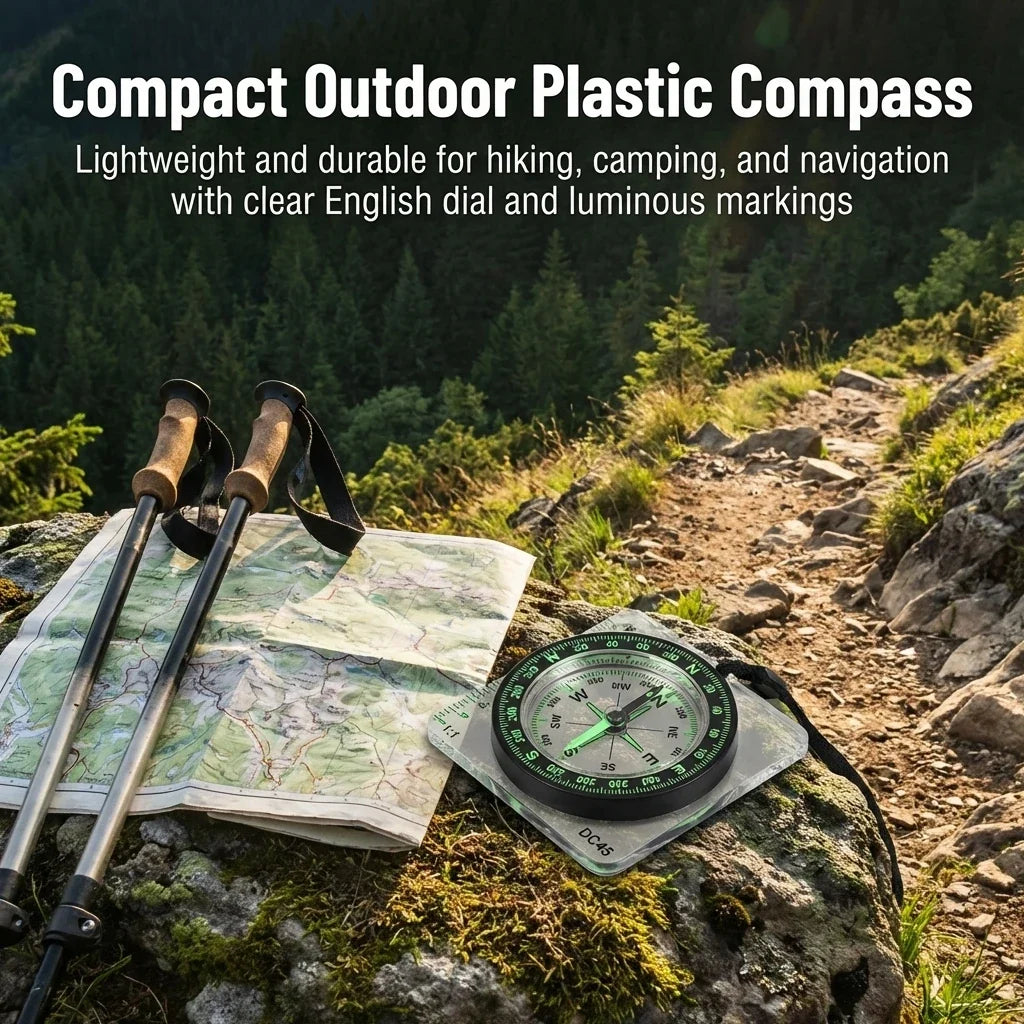 Handheld Magnetic Compass – Serrated Edge Outdoor Navigation
