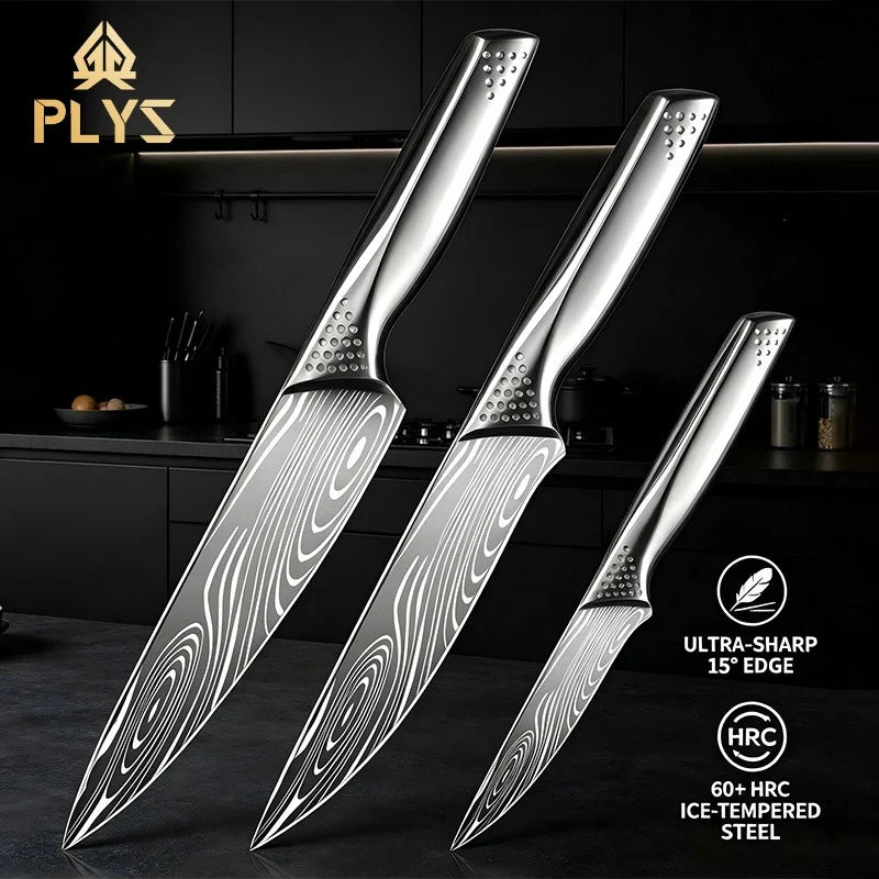 PLYS Japanese Chef Knife – Sharp Stainless Steel Kitchen Knife