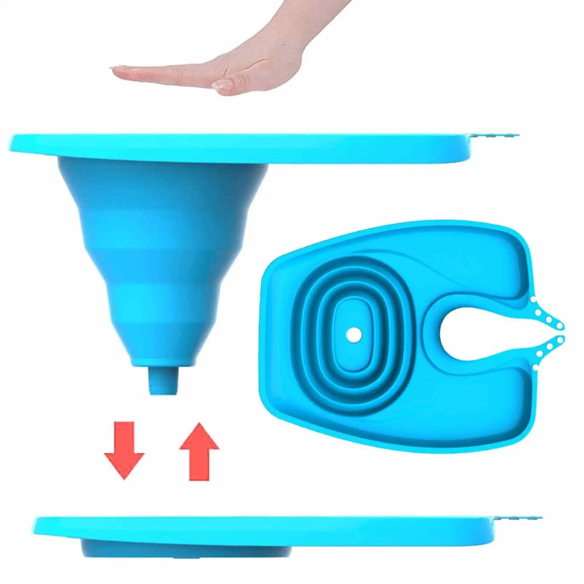 Portable Shampoo Bowl Foldable Shampooing Basin Drain Hose Women Home
