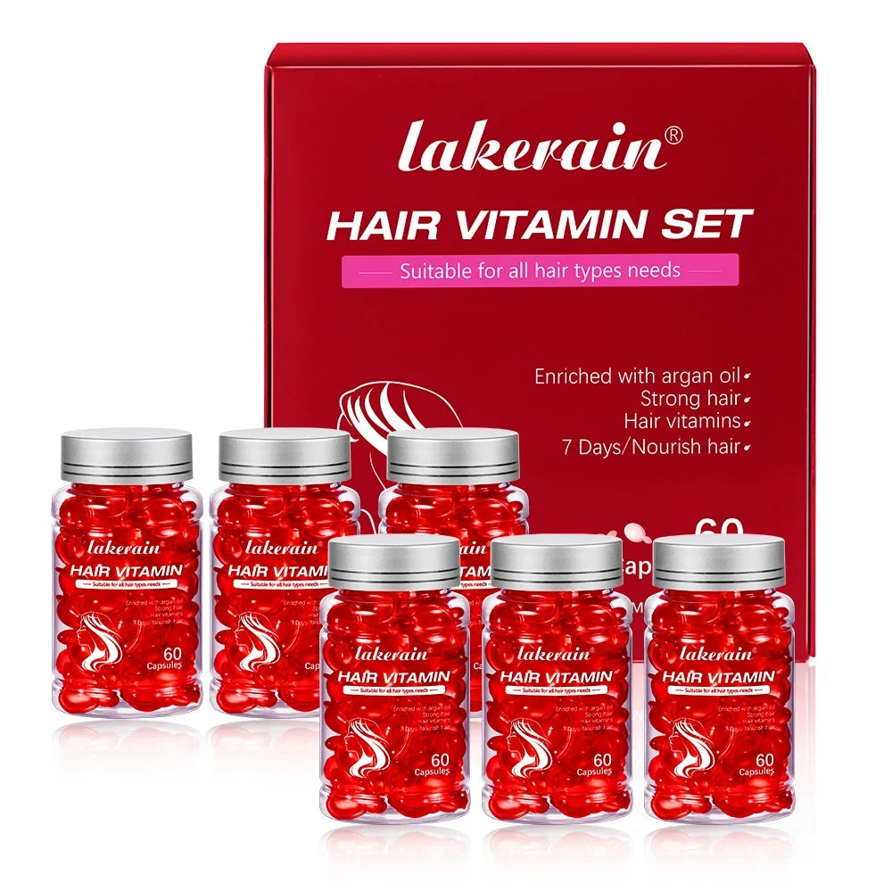 Argan Oil Hair Serum Capsules – Nourishing Keratin Treatment