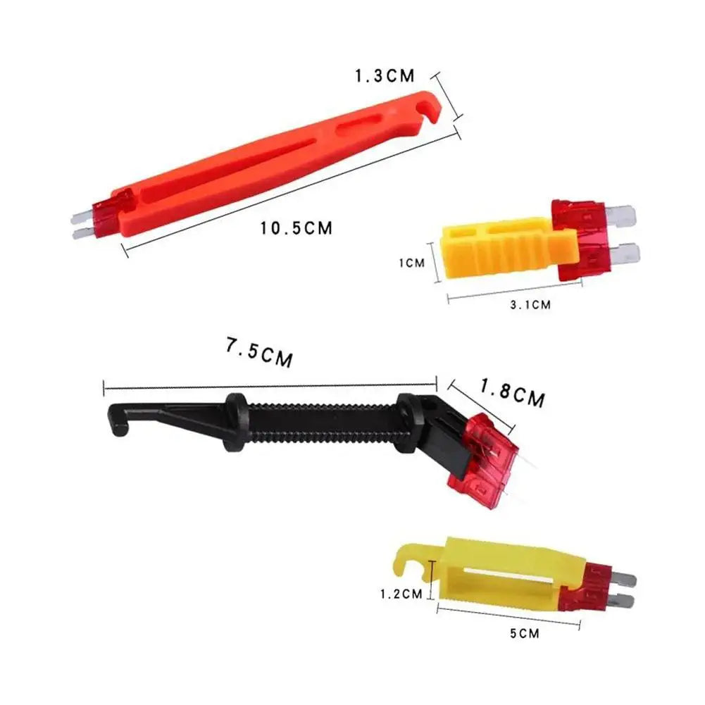4-Piece Car Fuse Puller Set – Mini to Large Fuse Extractor Tool