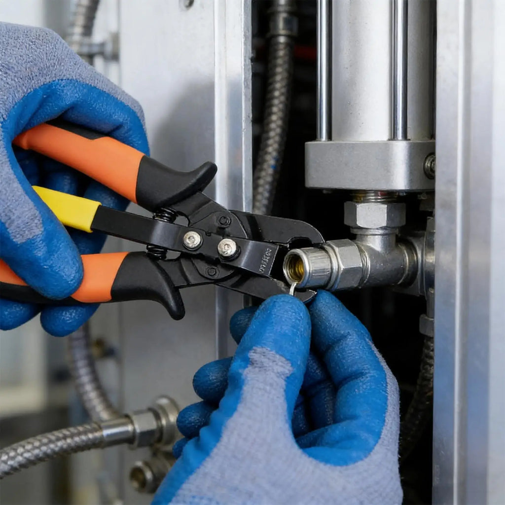 Pneumatic Disconnect Pliers | Push-to-Connect Fitting Removal Tool