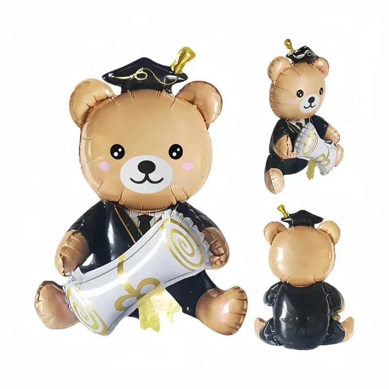 Graduation Bear Aluminum Film Balloon Cute Party Perfect School