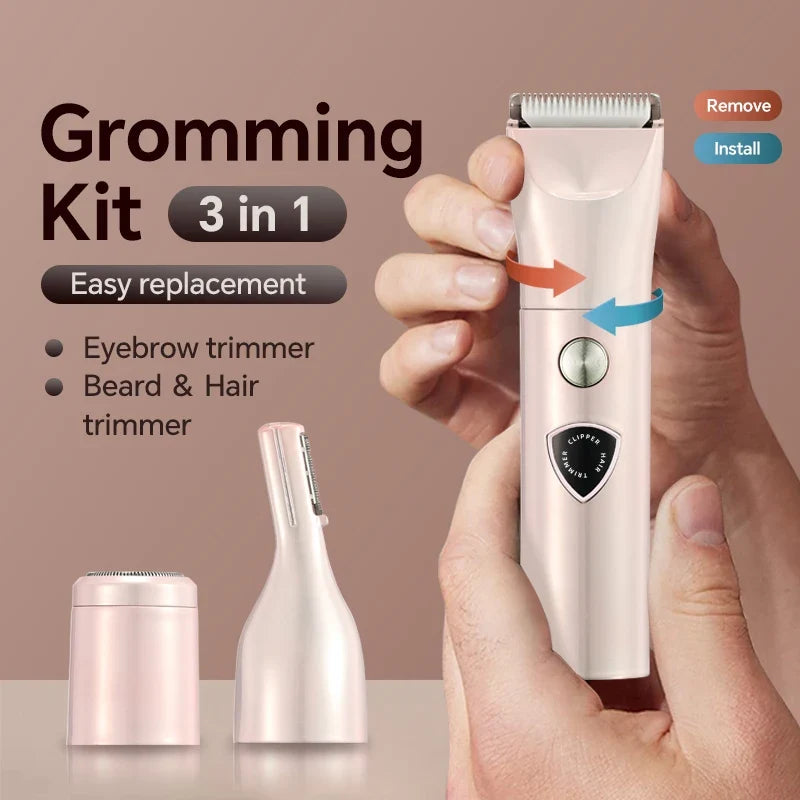 Cordless 3-in-1 Hair Trimmer Clipper | USB-C Rechargeable