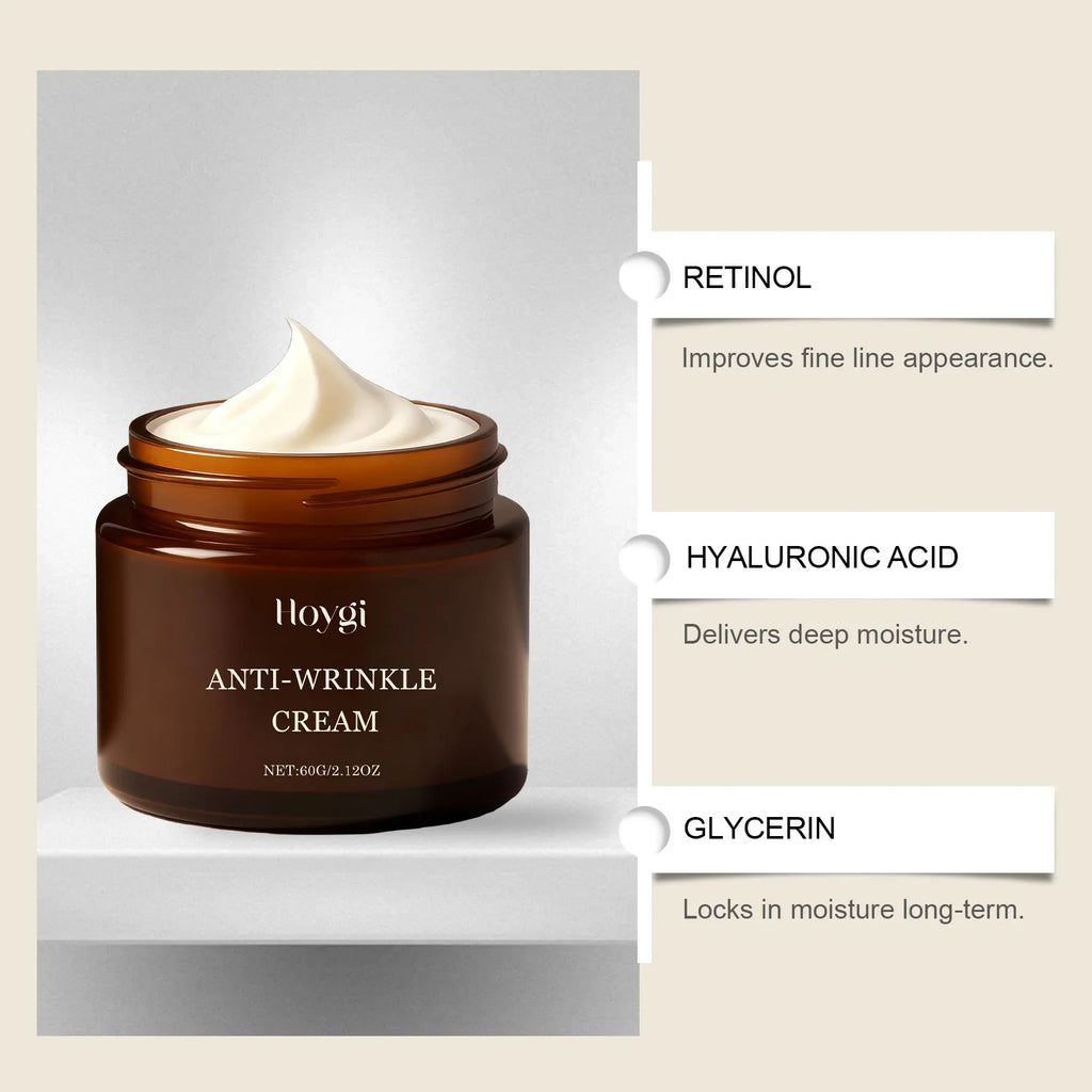 Hoygi Retinol Skincare Set – Cream, Serum & Eye Balm 3-Piece