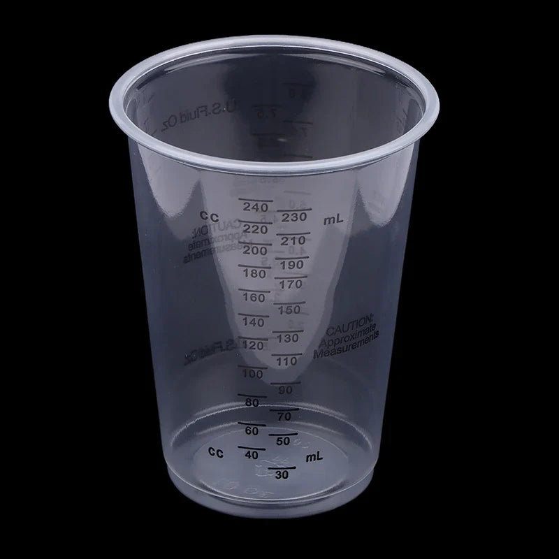 Disposable Plastic Measuring Cups Paint Mixing Precise Resin Cup Epoxy