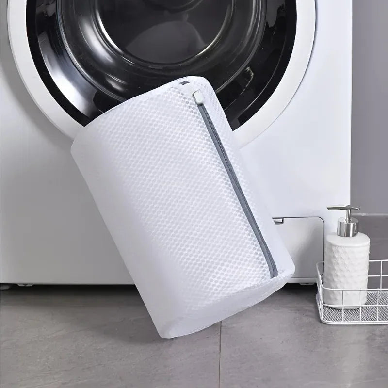 Mesh Shoe Wash Bag Washing Machine Reusable Laundry Sneakers Zipper
