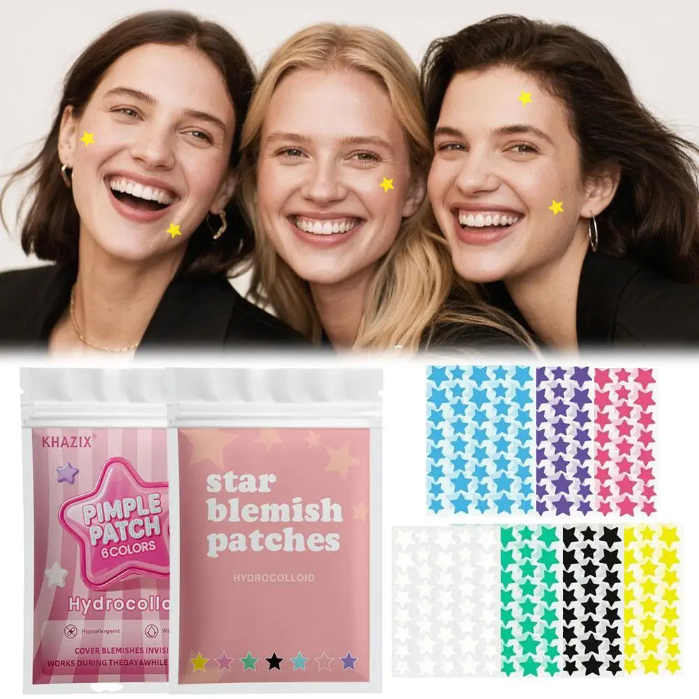 280 1120 Star Hydrocolloid Acne Patches Colorful Pimple Ultra-thin