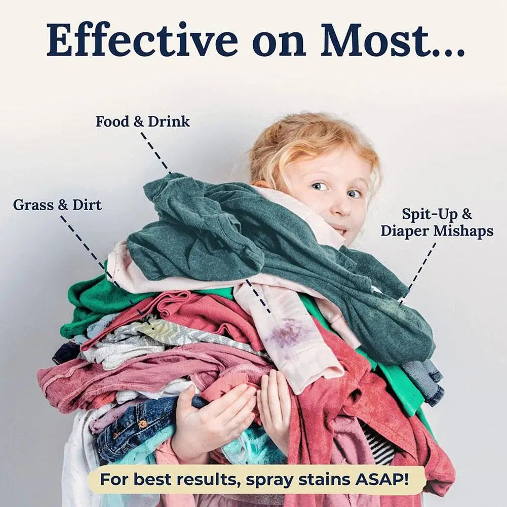 Portable Stain Remover Spray – Laundry Fabric Oil Stain Treater